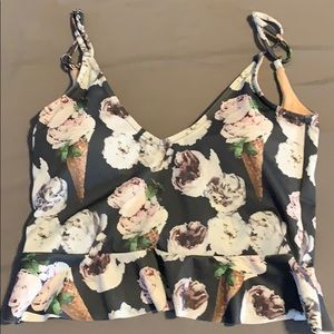 Kortni Jeane Ice Cream Floral Scoop Back Small